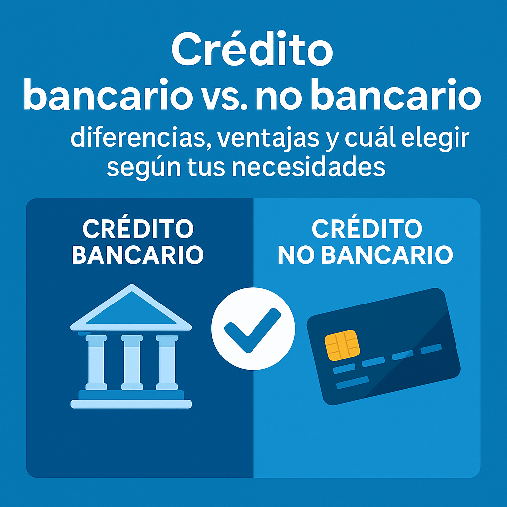 Crédito bancario vs. no bancario: diferencias, ventajas y cuál elegir según tus necesidades